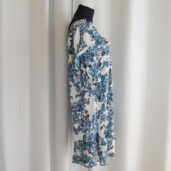 Parker Floral Off Shoulder Mini Dress Sz S - Picture 3 of 6